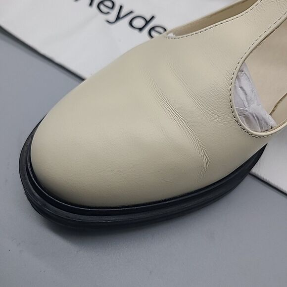 Aeyde Roberta Ivory Leather Mary Jane Loafers Shoes Women 39/ US 9 - Picture 8 of 10
